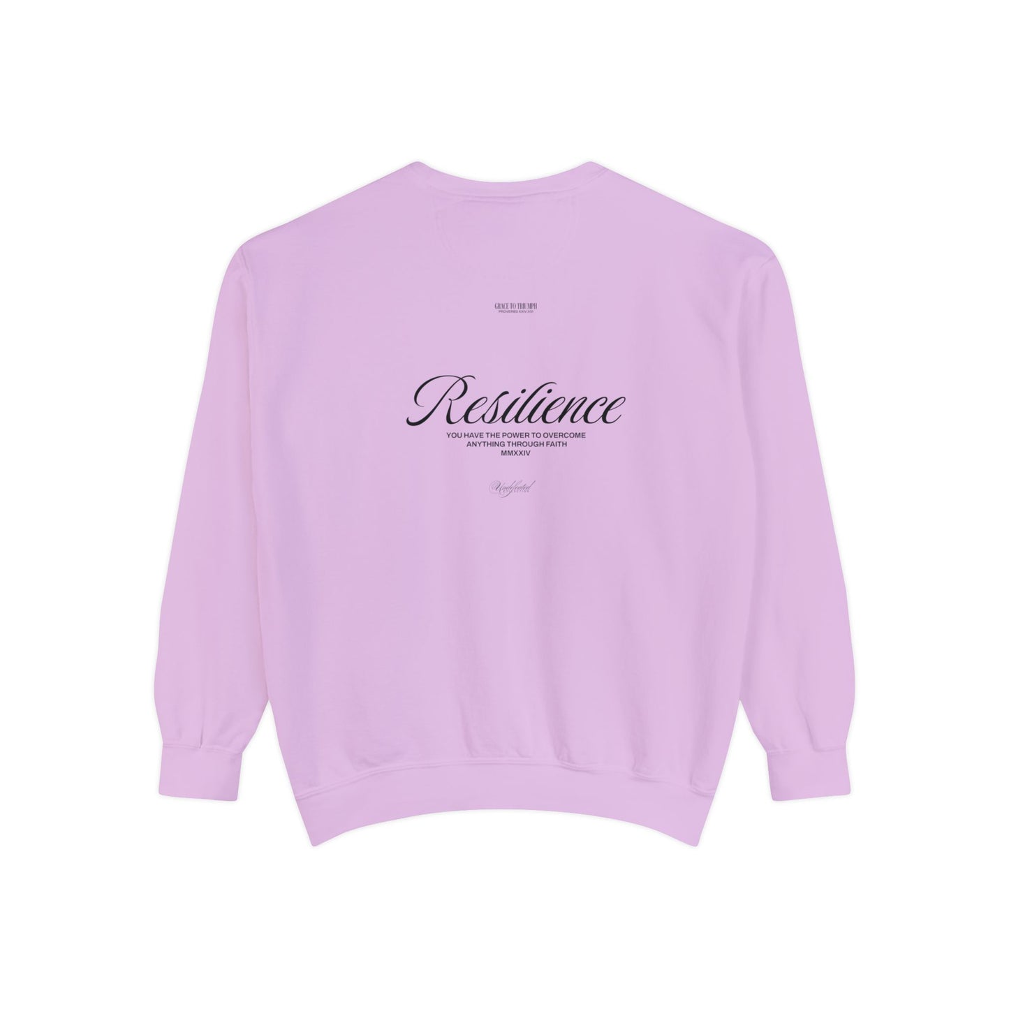 Resilience Undefeated Sweatshirt | Proverbs 24:16 Faith Apparel