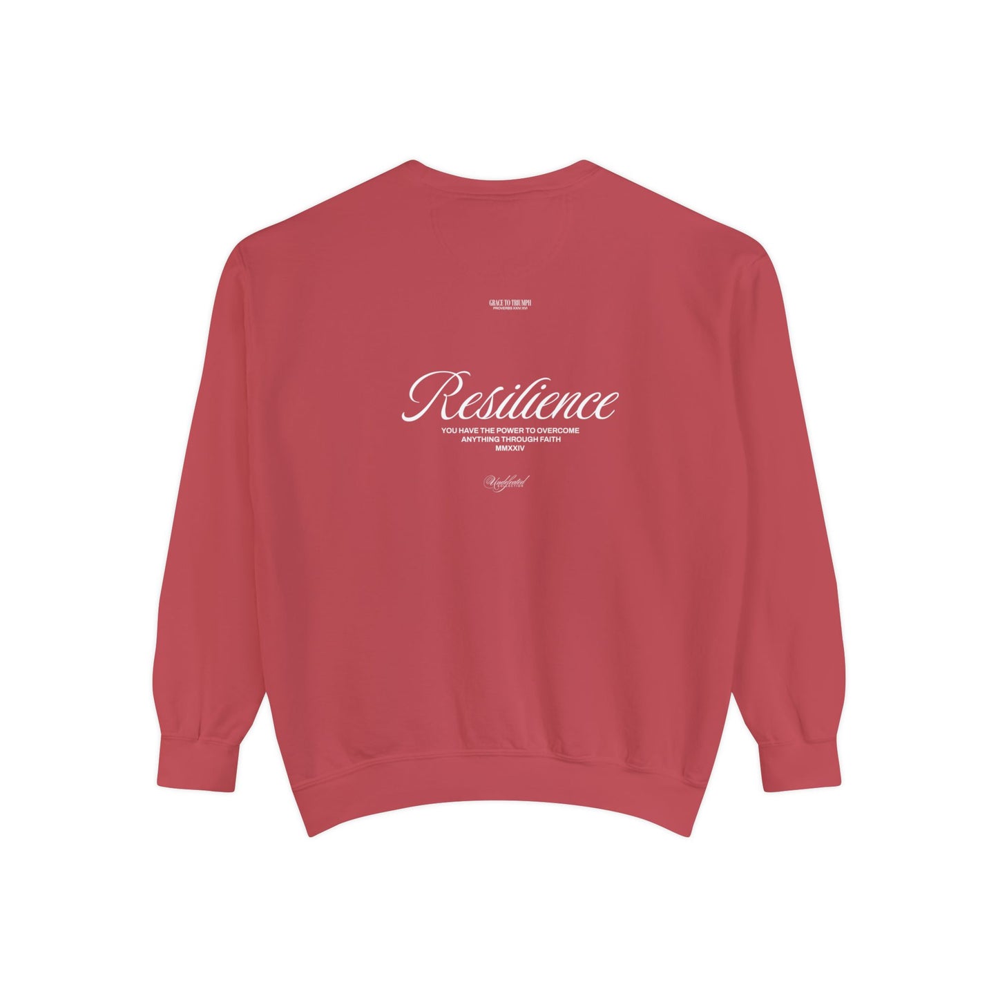 Resilience Undefeated Sweatshirt | Proverbs 24:16 Faith Apparel
