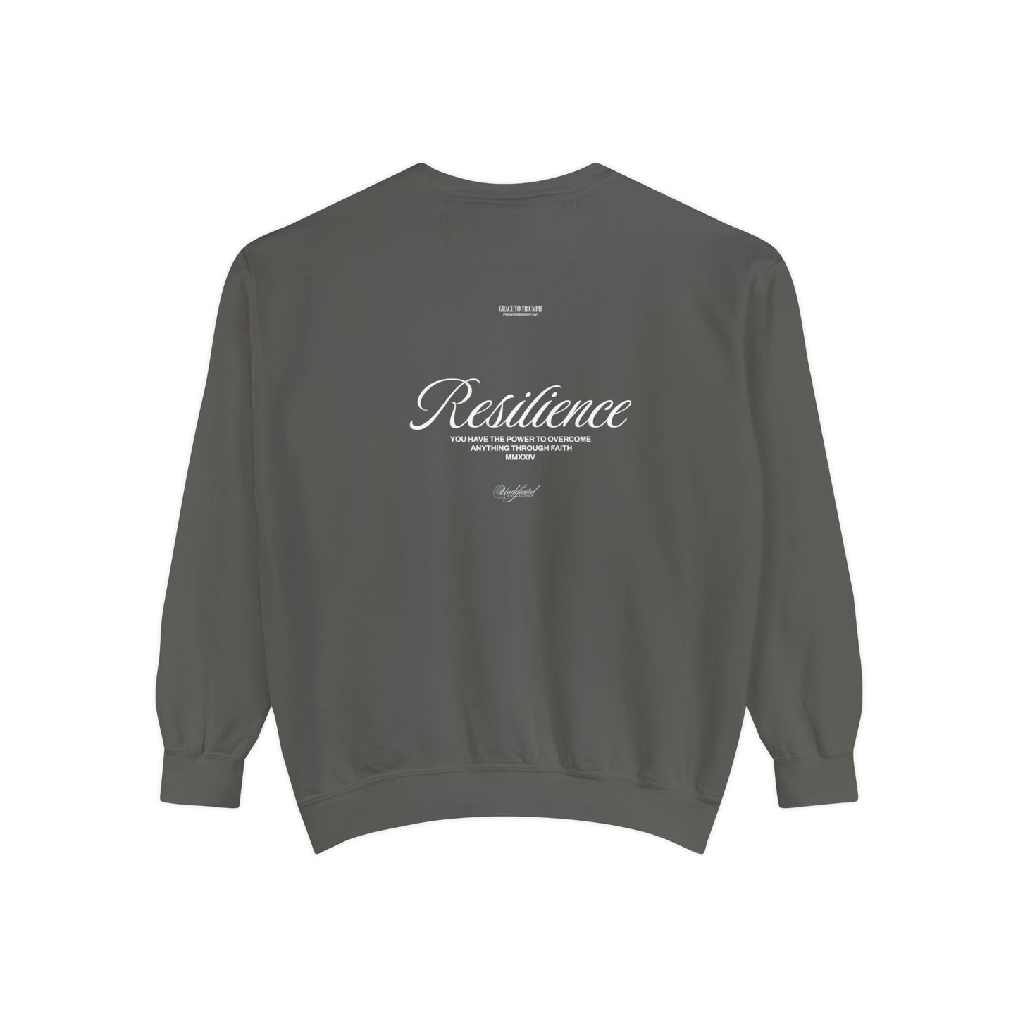 Resilience Undefeated Sweatshirt | Proverbs 24:16 Faith Apparel