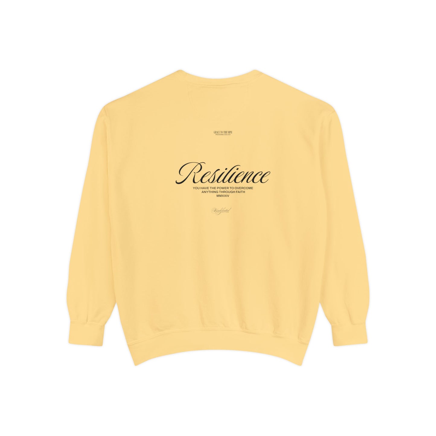 Resilience Undefeated Sweatshirt | Proverbs 24:16 Faith Apparel