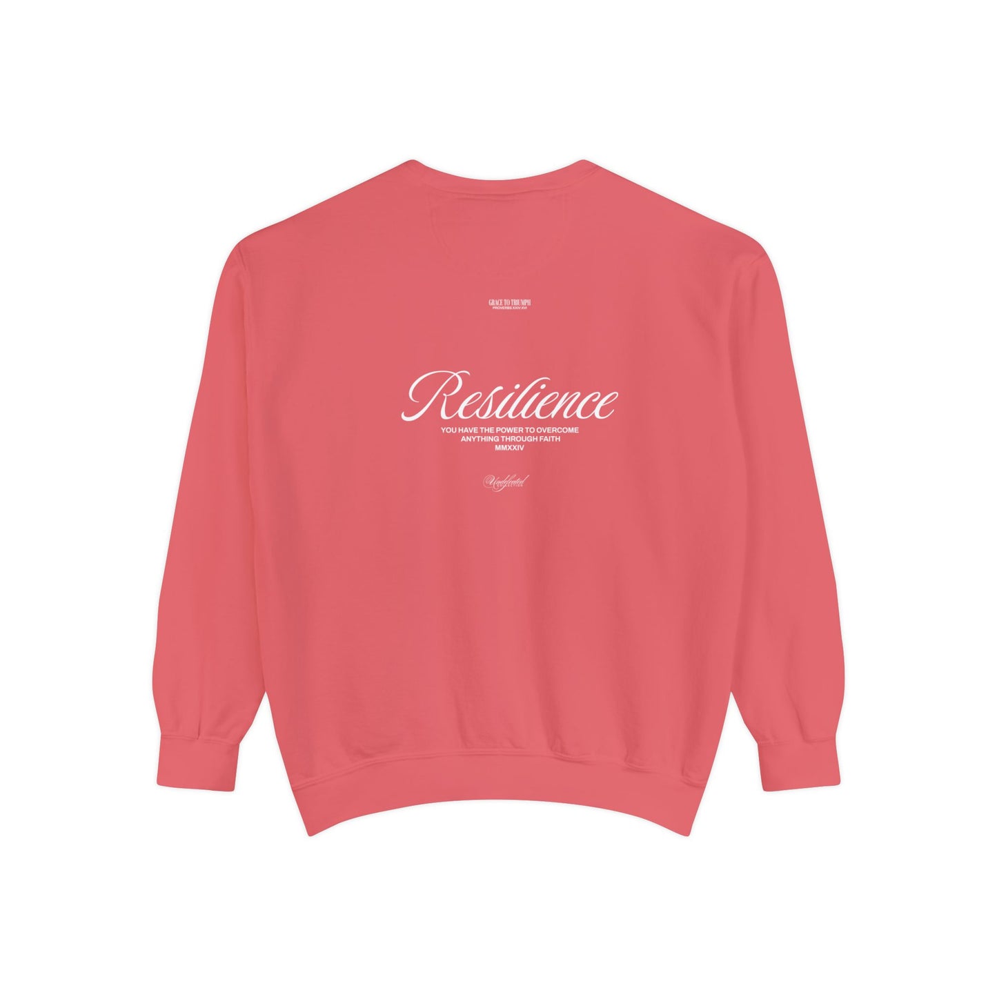 Resilience Undefeated Sweatshirt | Proverbs 24:16 Faith Apparel