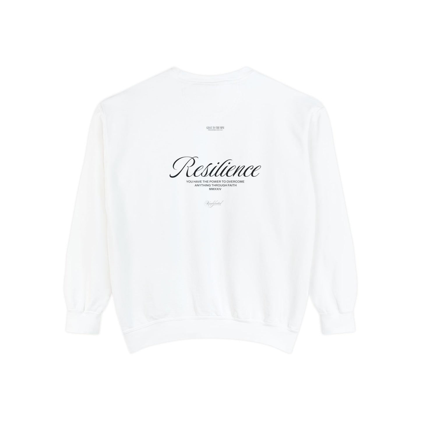 Resilience Undefeated Sweatshirt | Proverbs 24:16 Faith Apparel