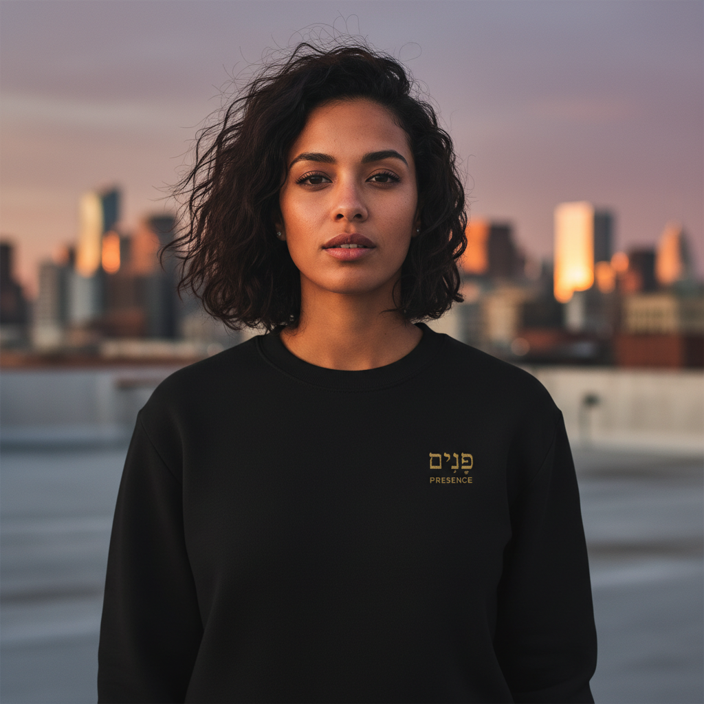 His Presence — Embroidered Crewneck Sweatshirt