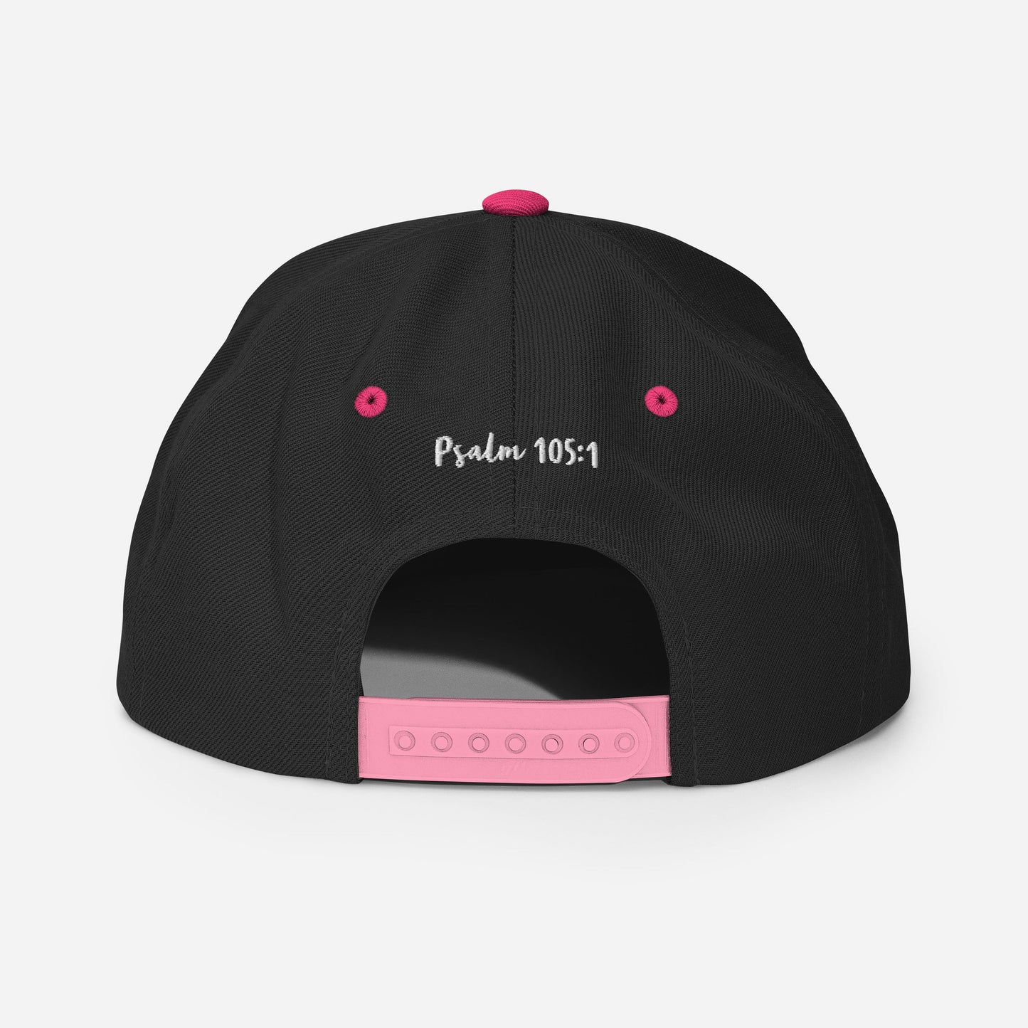 Yadah Embroidered Snapback Baseball Hat - White
