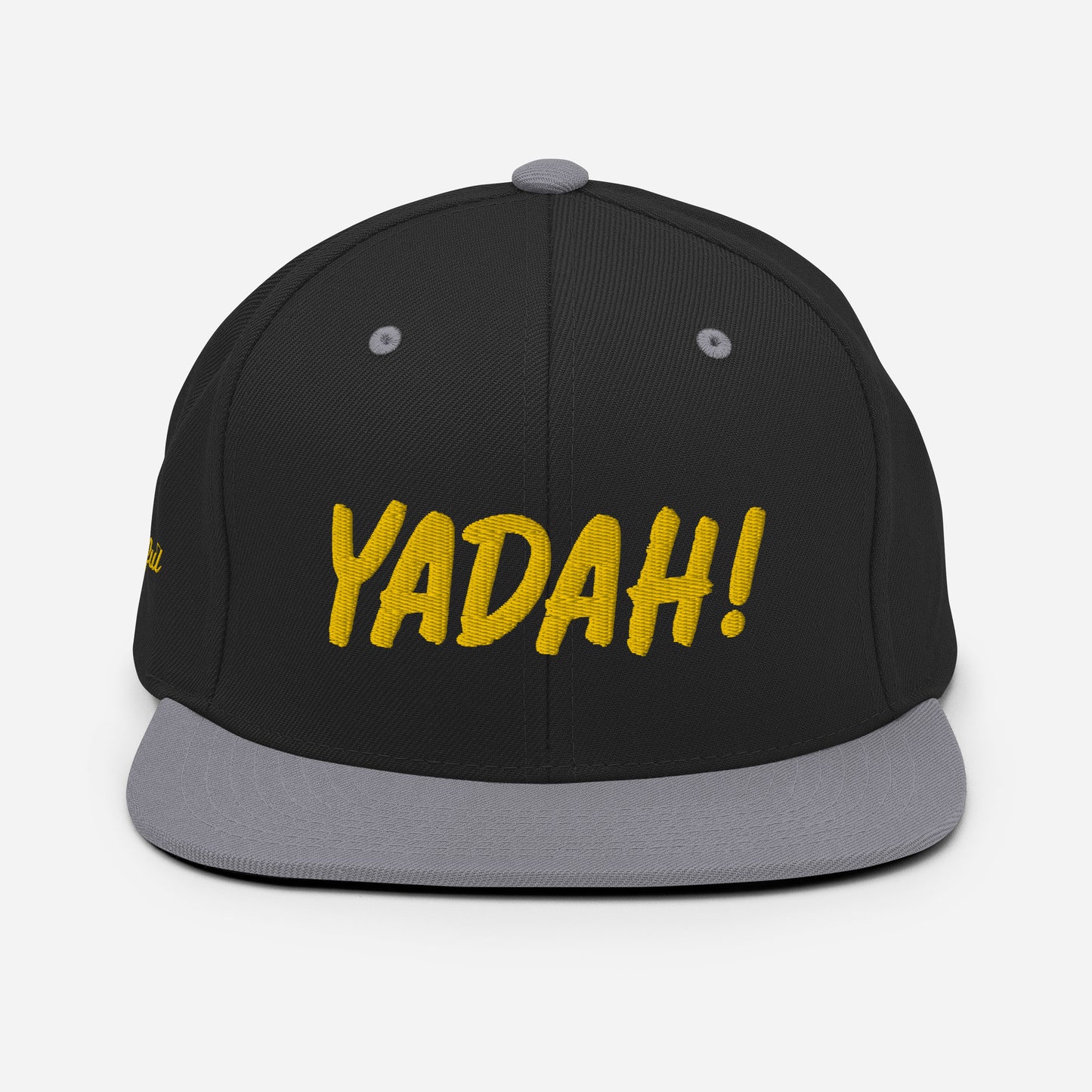 Yadah Embroidered Snapback Baseball Hat - Gold