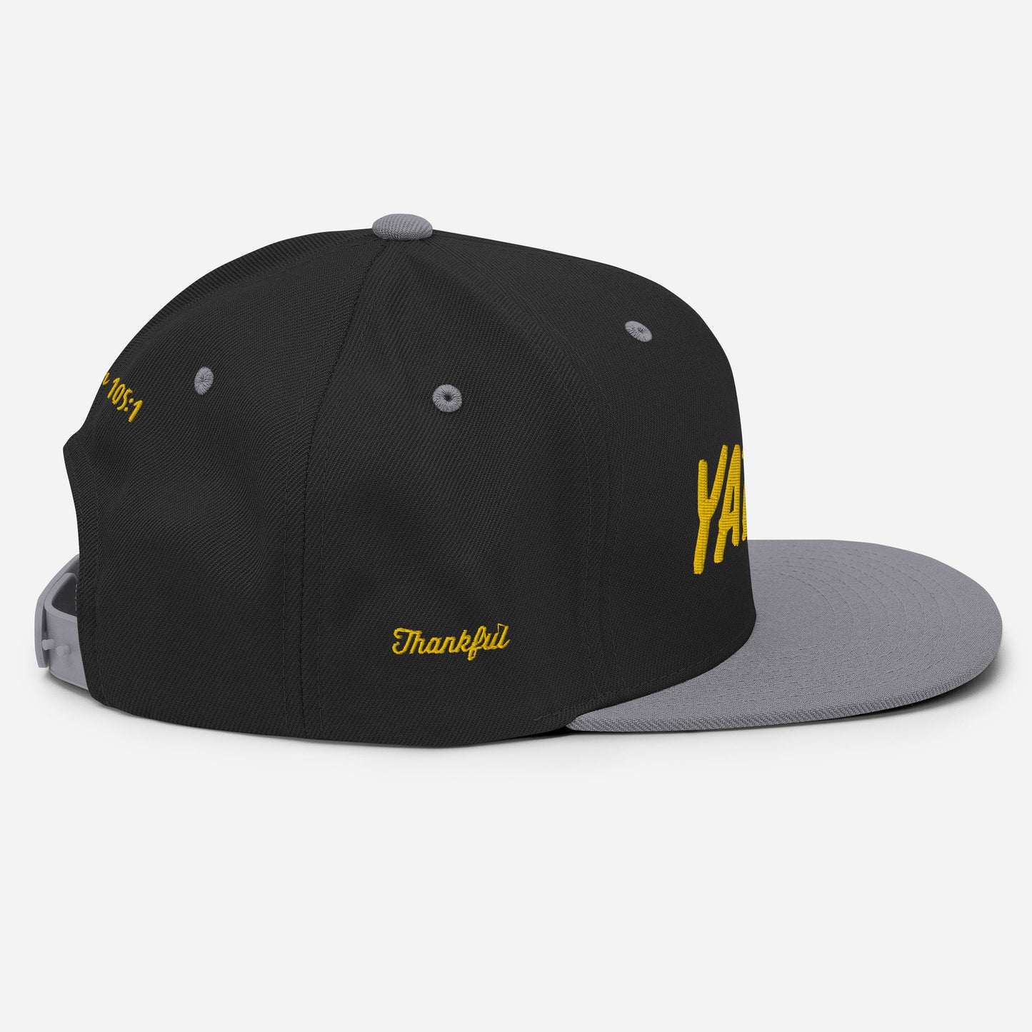 Yadah Embroidered Snapback Baseball Hat - Gold