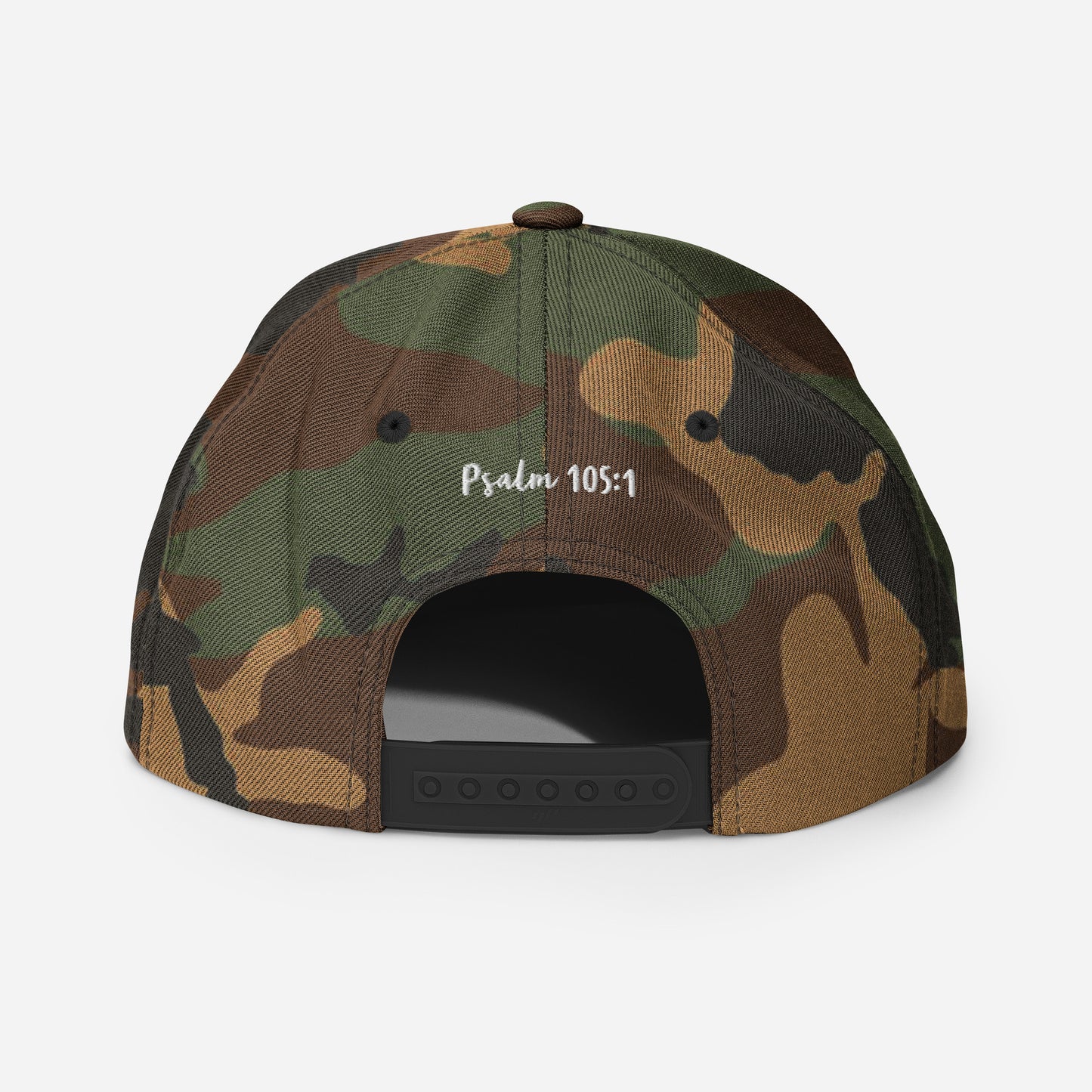 Yadah Embroidered Snapback Baseball Hat - White