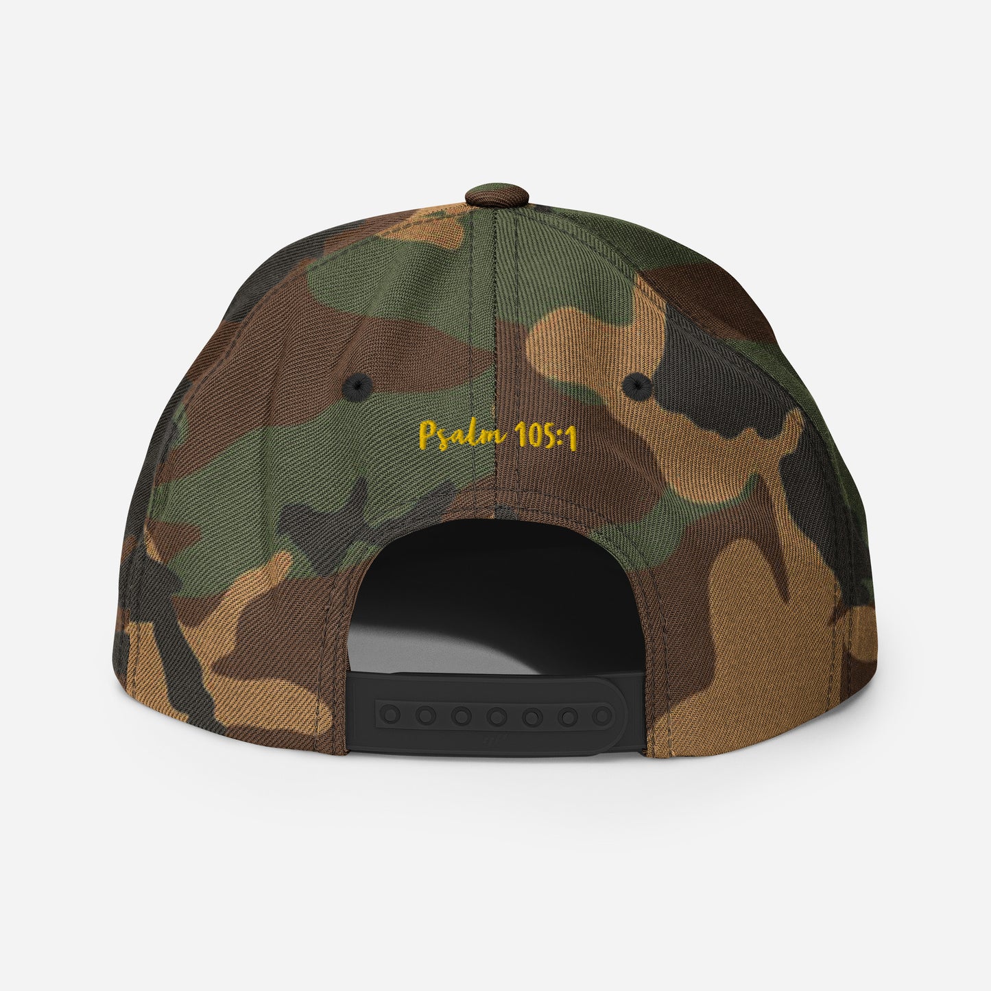 Yadah Embroidered Snapback Baseball Hat - Gold