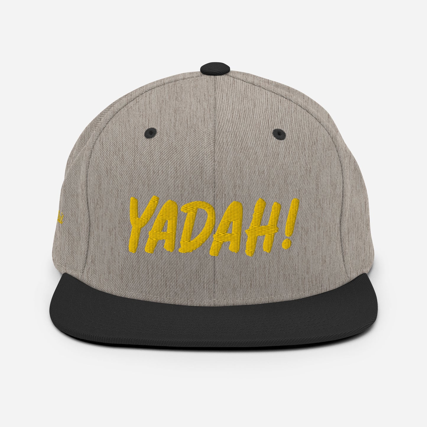 Yadah Embroidered Snapback Baseball Hat - Gold
