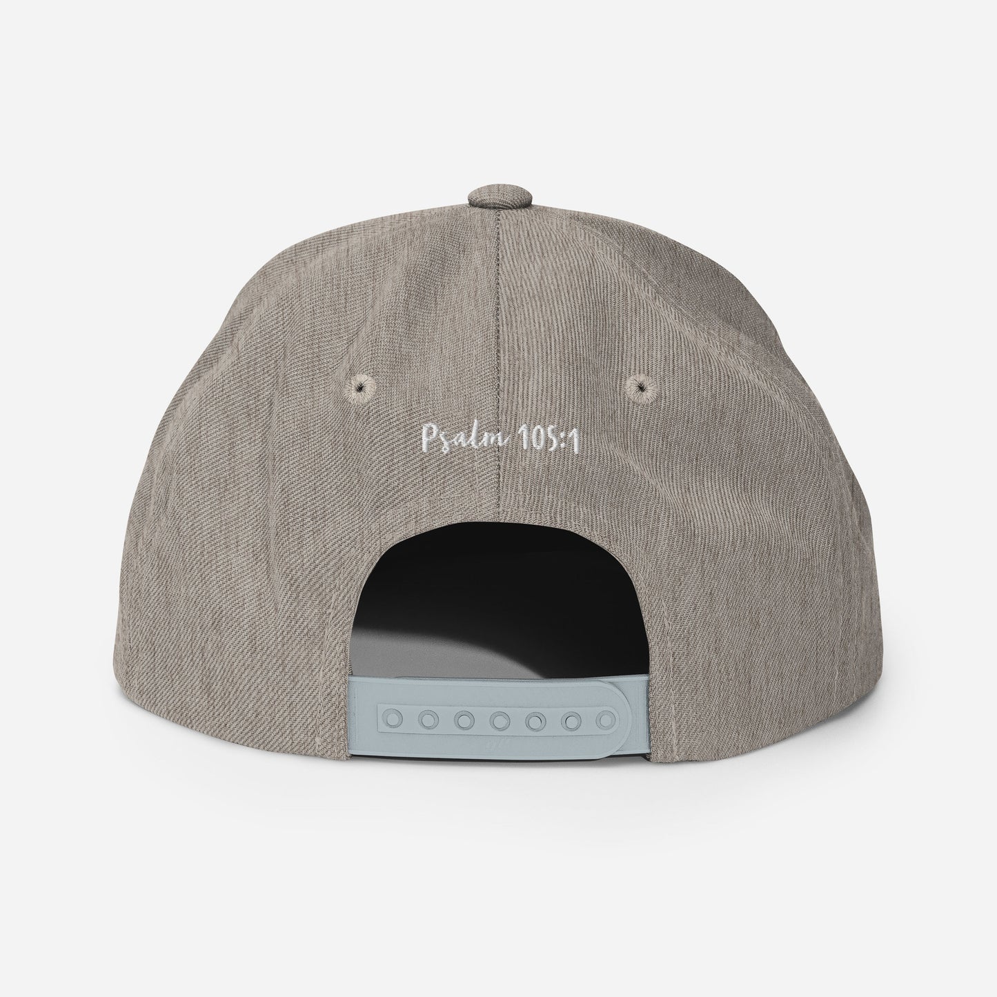 Yadah Embroidered Snapback Baseball Hat - White
