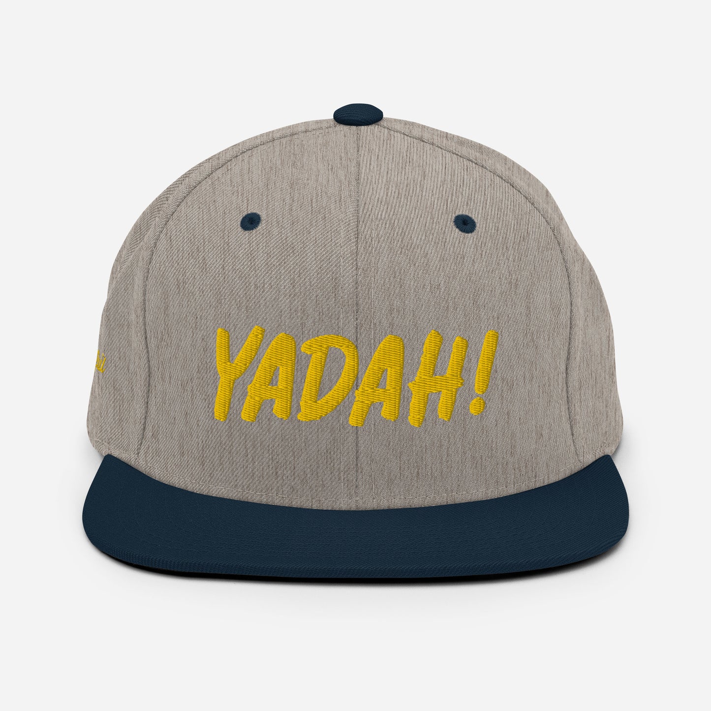 Yadah Embroidered Snapback Baseball Hat - Gold