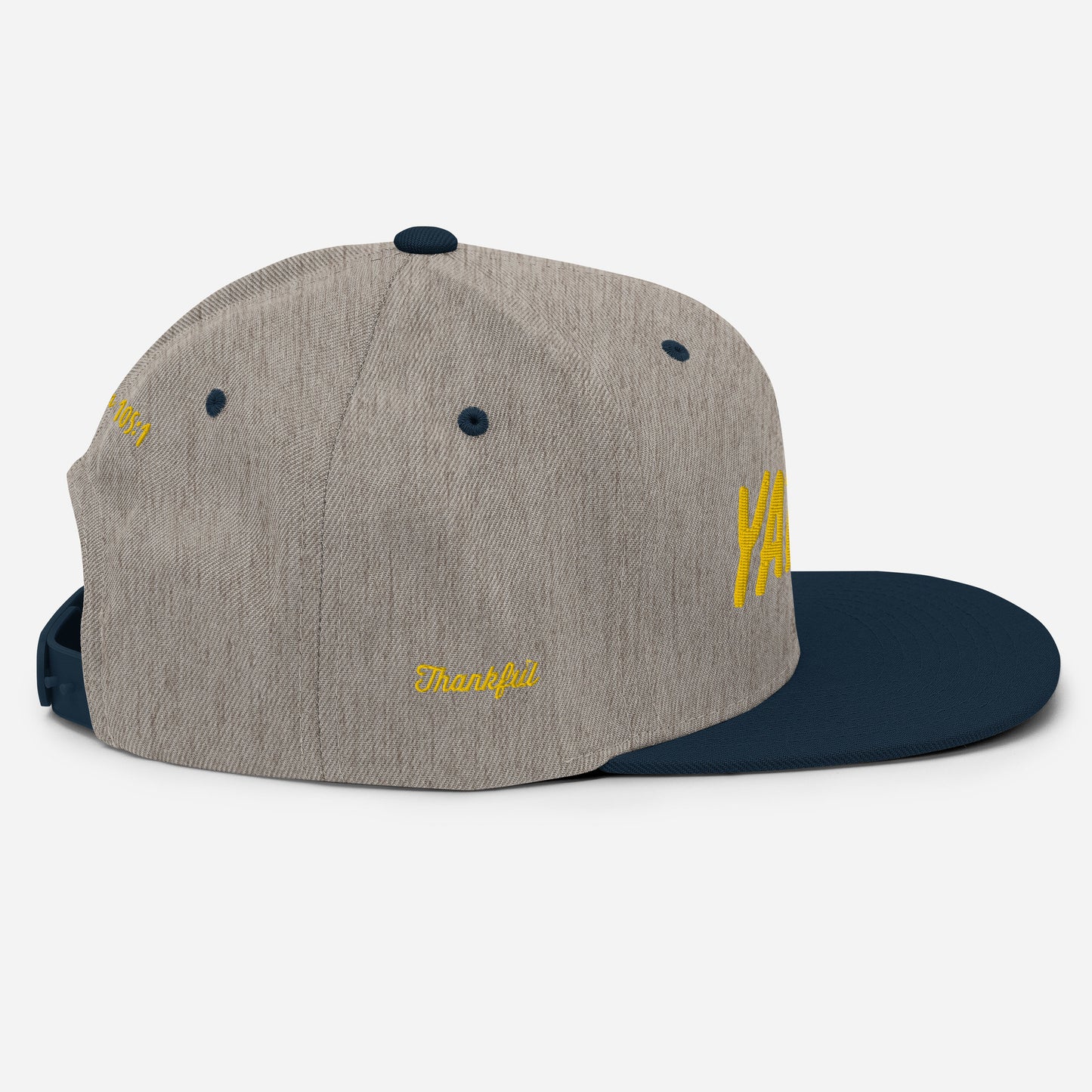 Yadah Embroidered Snapback Baseball Hat - Gold