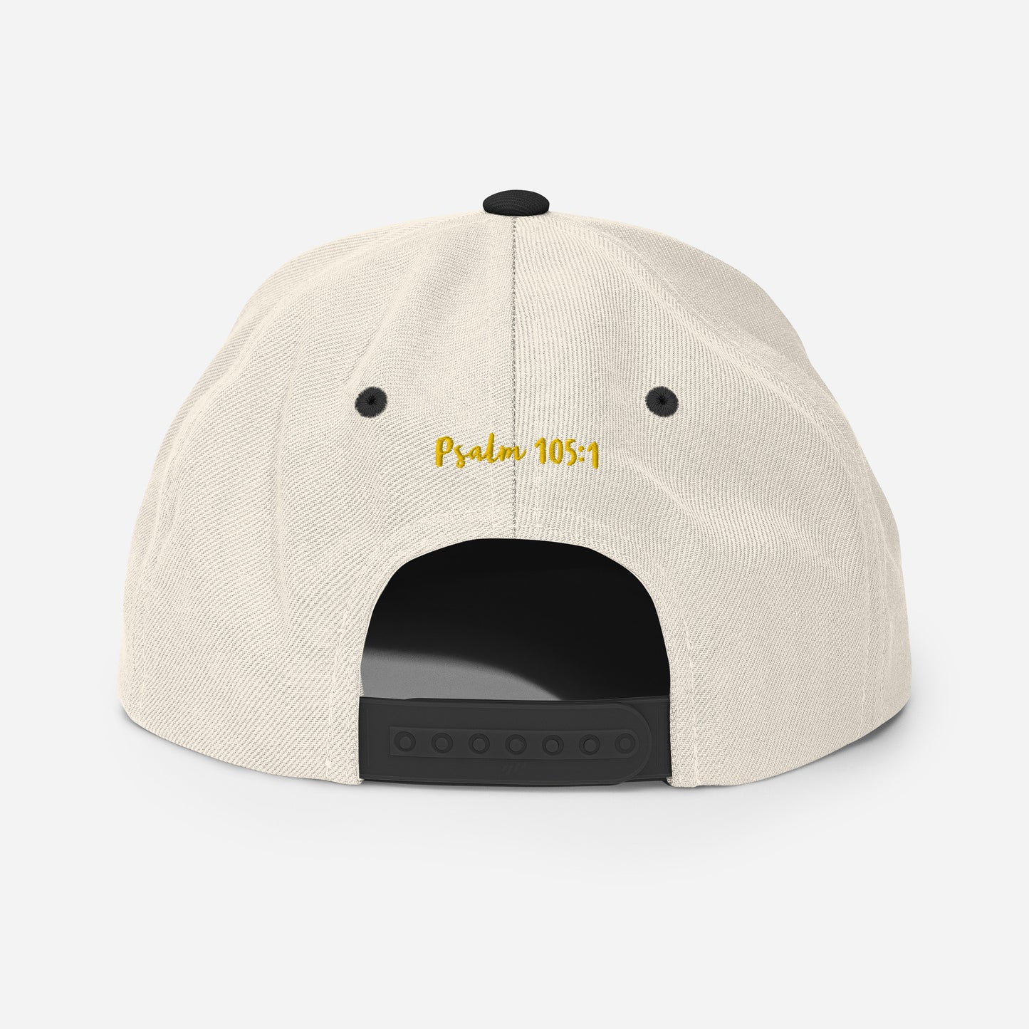 Yadah Embroidered Snapback Baseball Hat - Gold