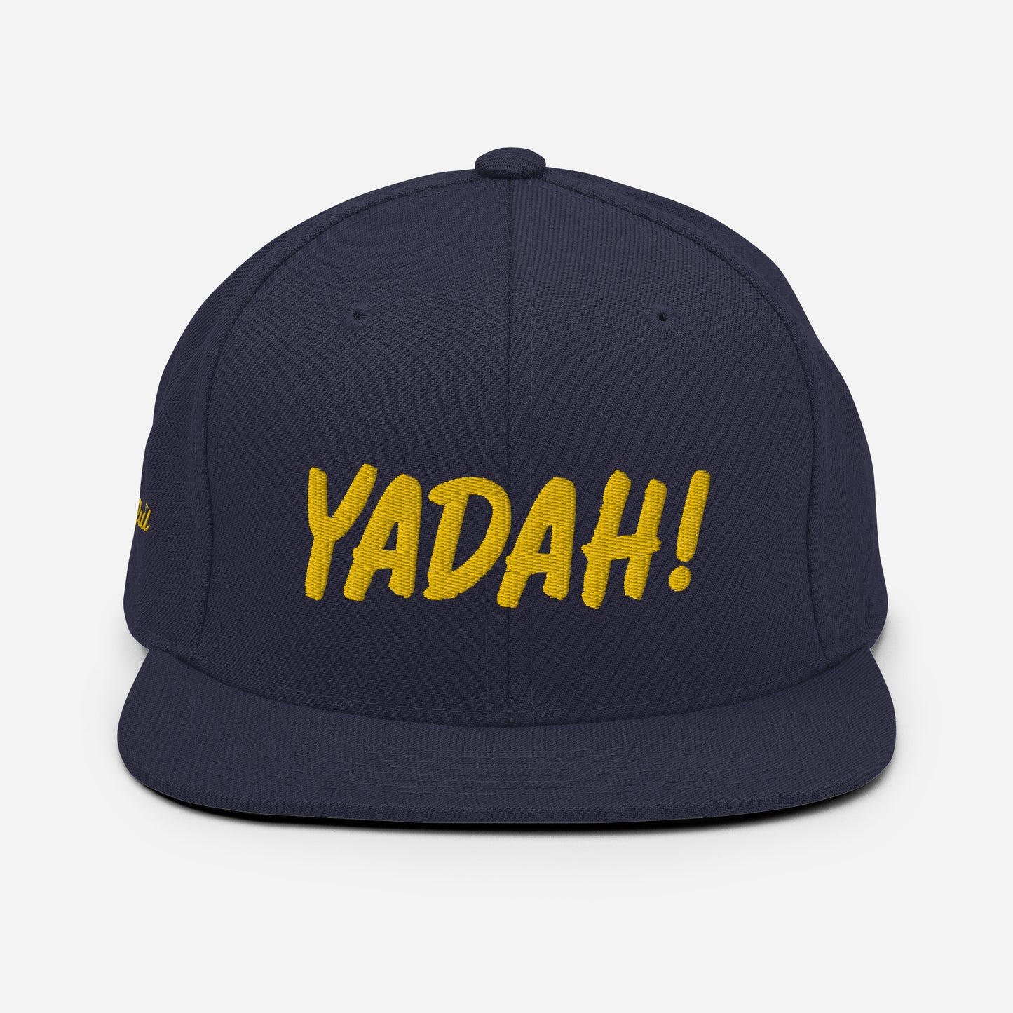 Yadah Embroidered Snapback Baseball Hat - Gold