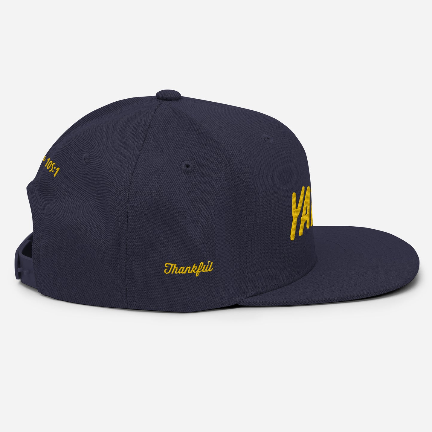 Yadah Embroidered Snapback Baseball Hat - Gold