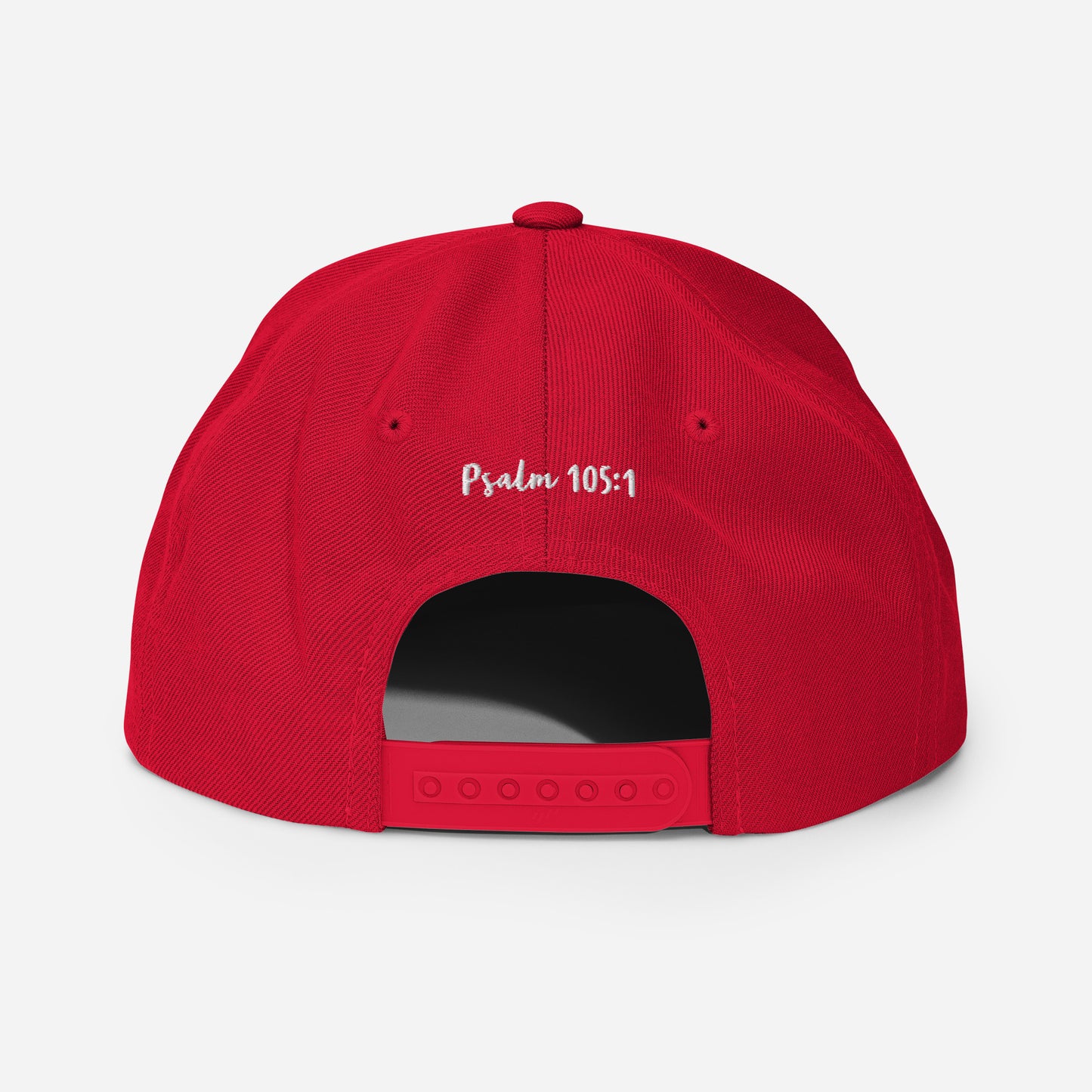 Yadah Embroidered Snapback Baseball Hat - White