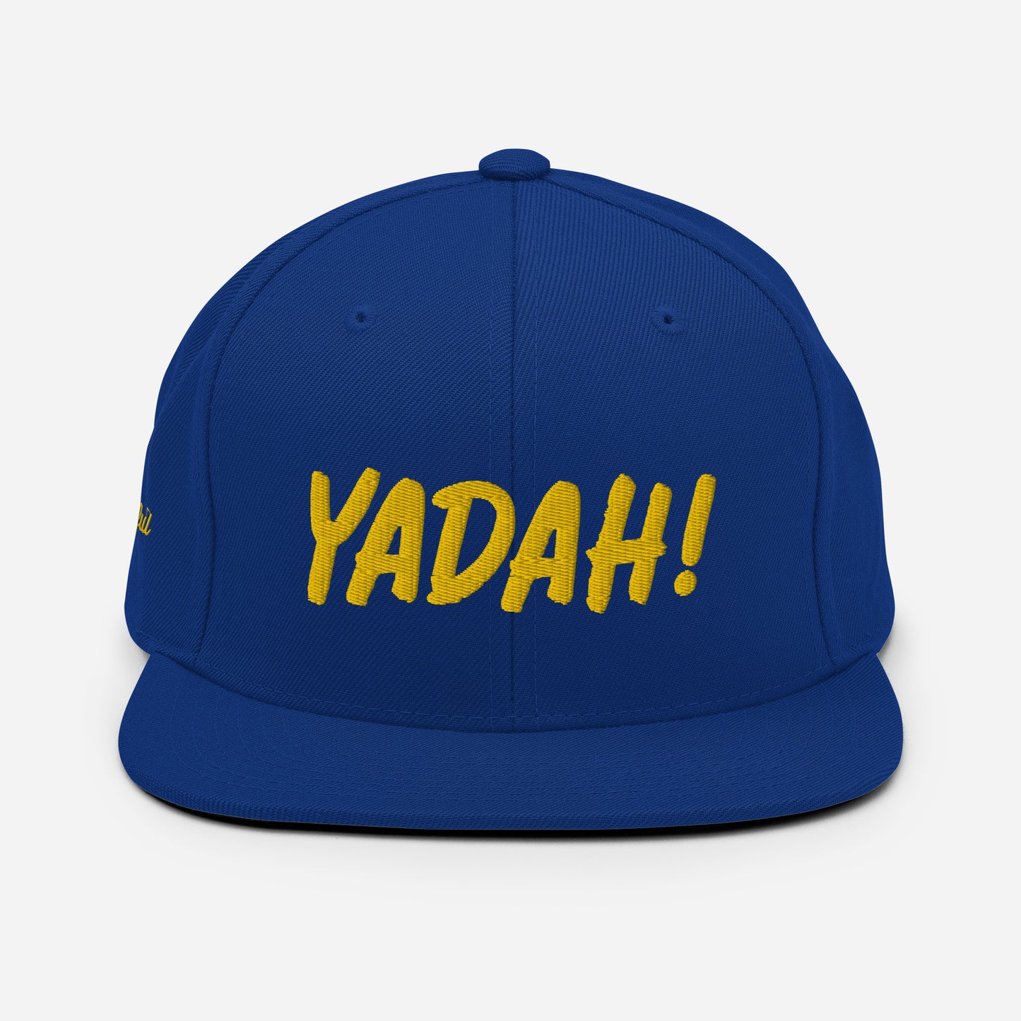 Yadah Embroidered Snapback Baseball Hat - Gold