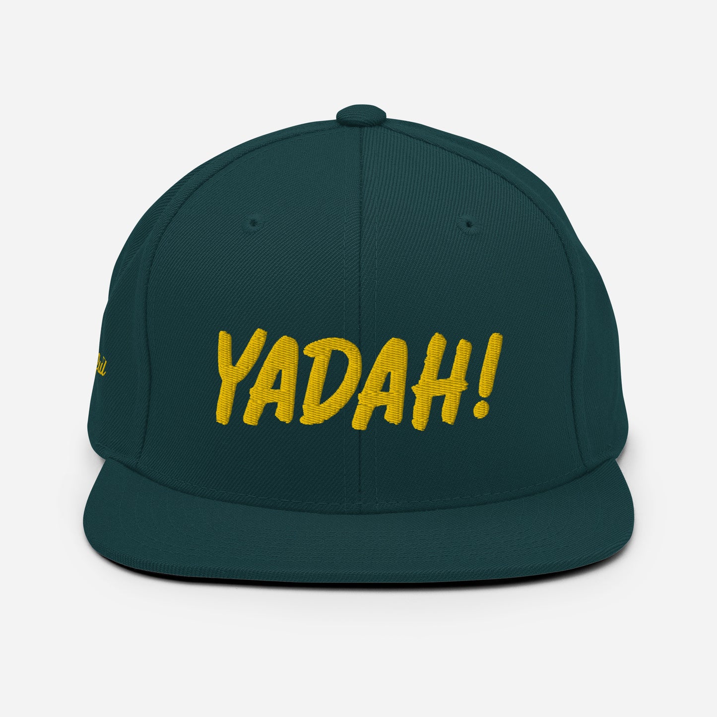 Yadah Embroidered Snapback Baseball Hat - Gold