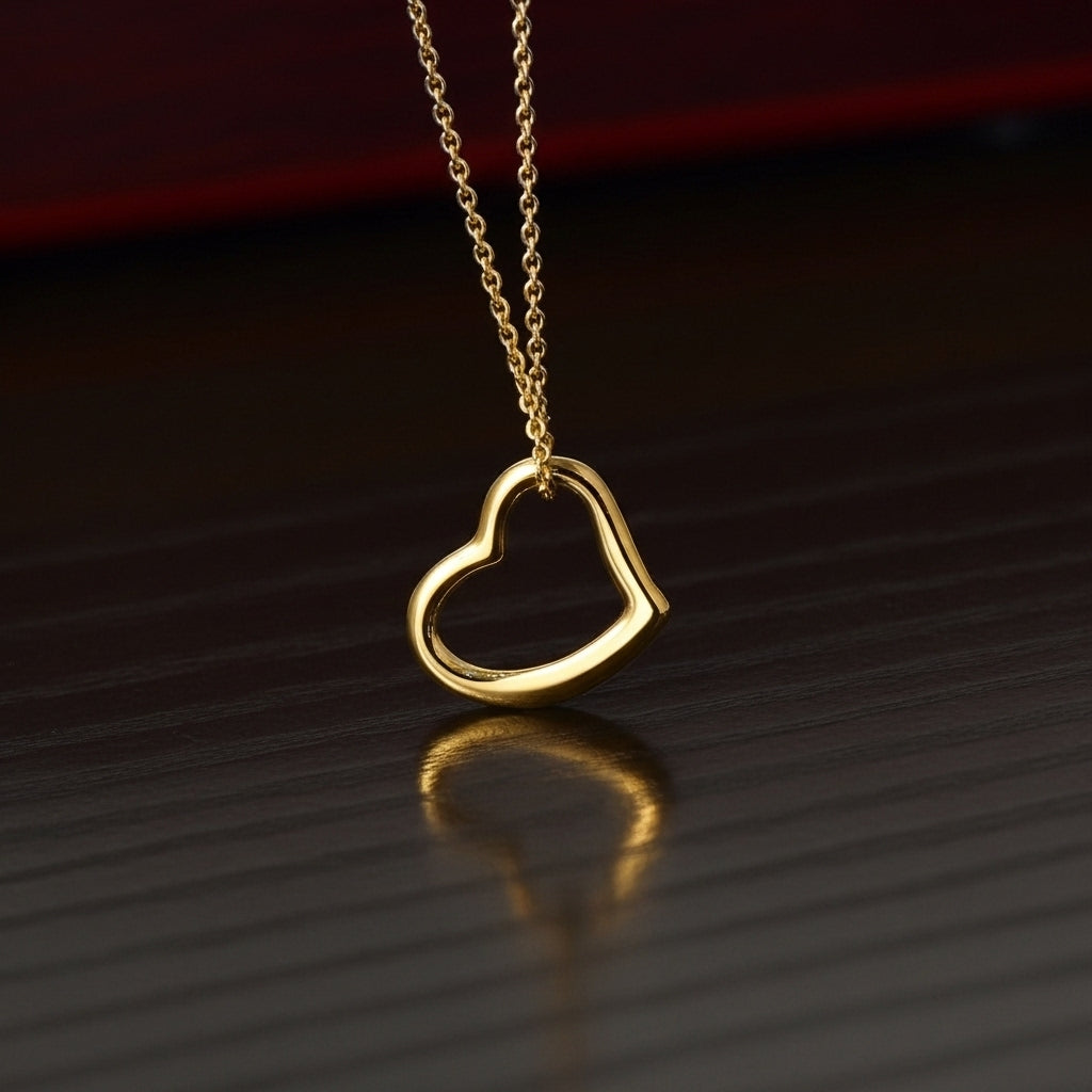 Forever Cherished Heart Necklace | 1 John 4:19 Faith Jewelry Gift