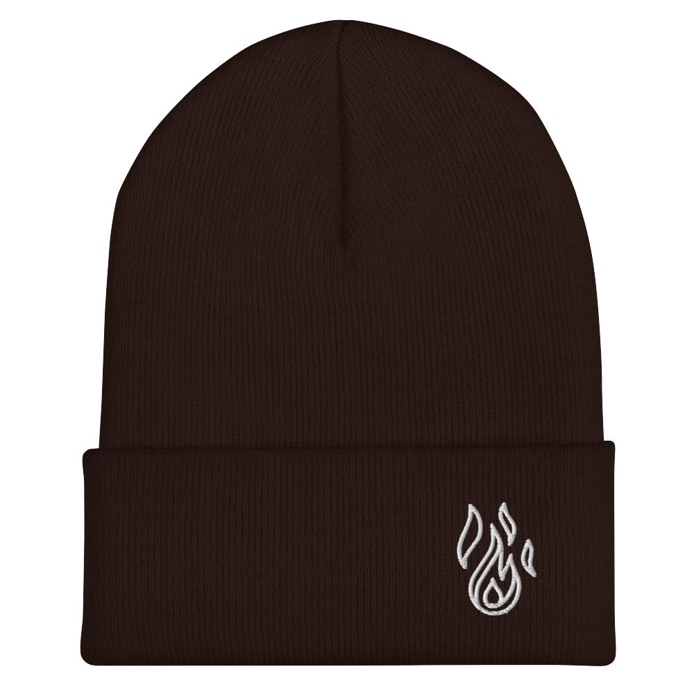 Holy Spirit Empowered Beanie | Embroidered Flame