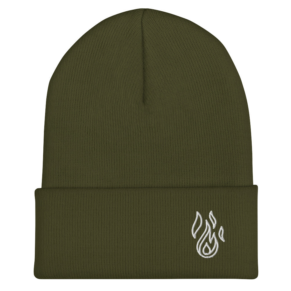 Holy Spirit Empowered Beanie | Embroidered Flame