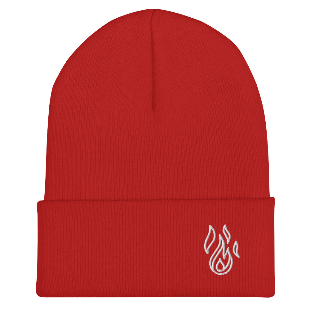 Holy Spirit Empowered Beanie | Embroidered Flame
