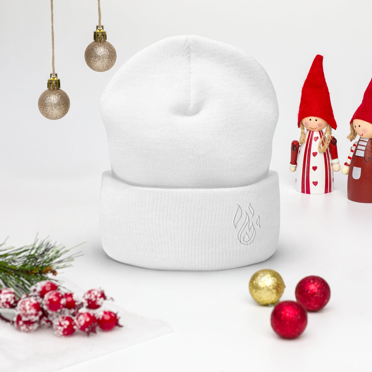 Holy Spirit Empowered Beanie | Embroidered Flame