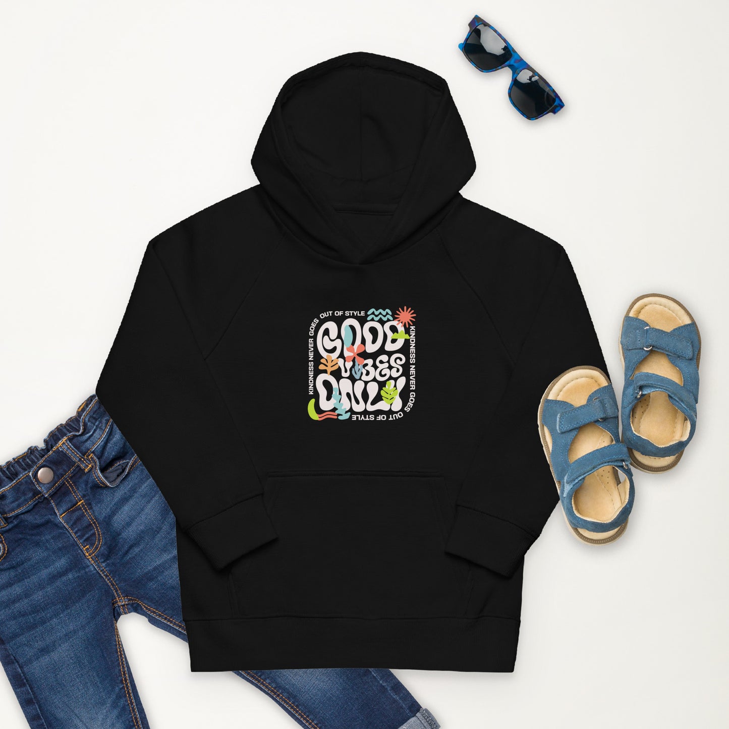 Good Vibes Only Kids Eco Hoodie