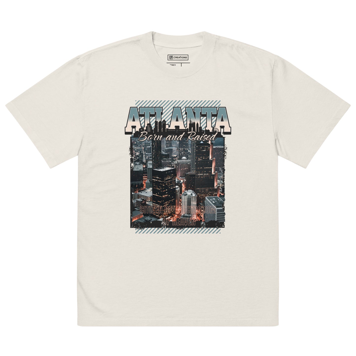 City-Born. Kingdom-Citizen. Oversized Tee - (Personalized)