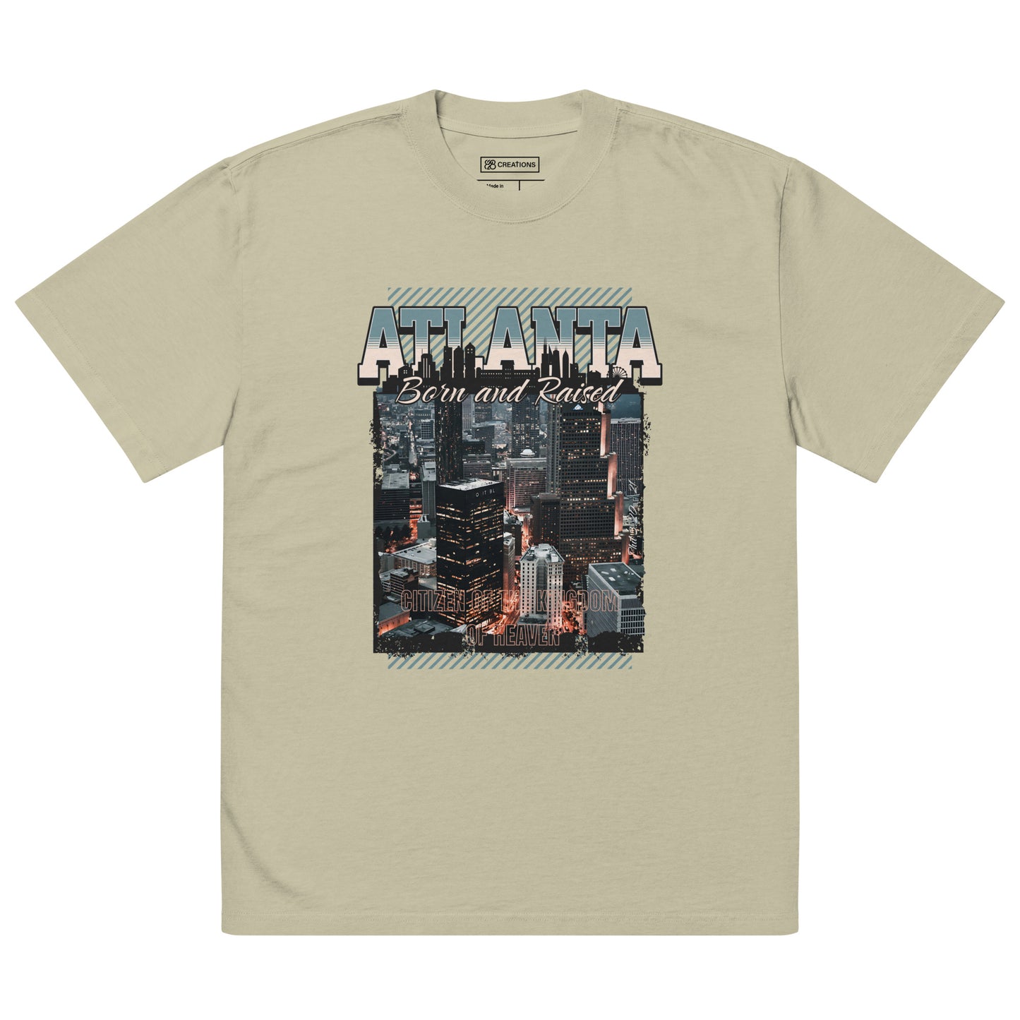 City-Born. Kingdom-Citizen. Oversized Tee - (Personalized)