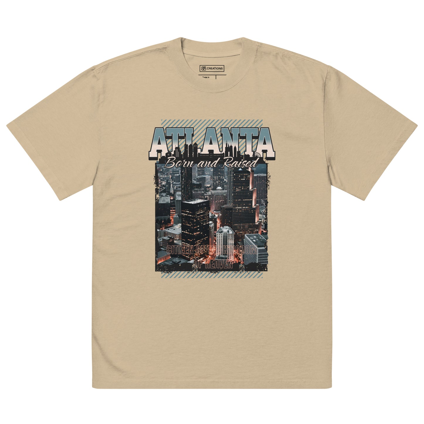 City-Born. Kingdom-Citizen. Oversized Tee - (Personalized)