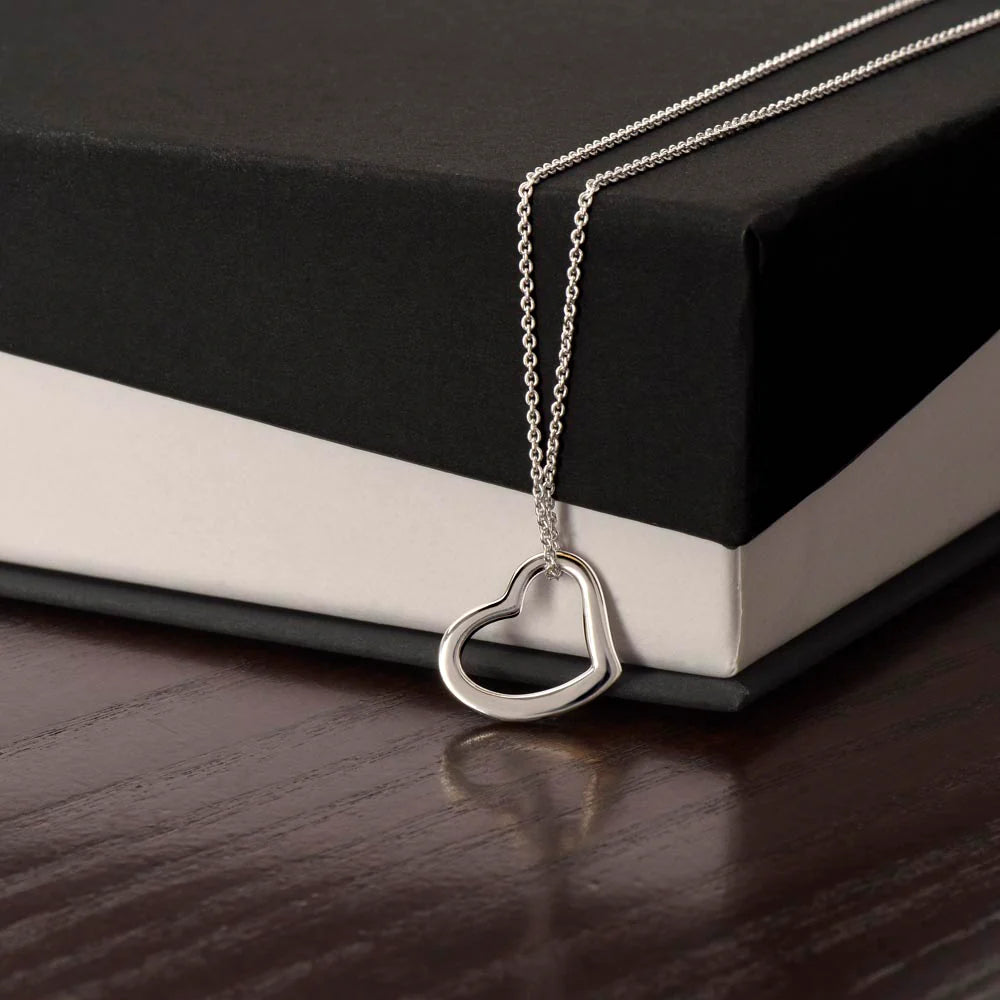 Forever Cherished Heart Necklace | 1 John 4:19 Faith Jewelry Gift