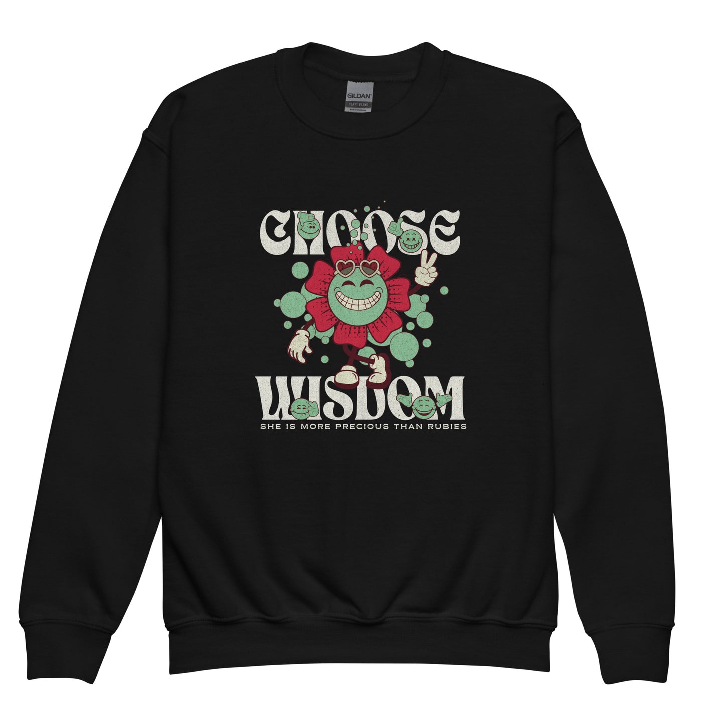 Choose Wisdom Youth Crew Neck Sweatshirt