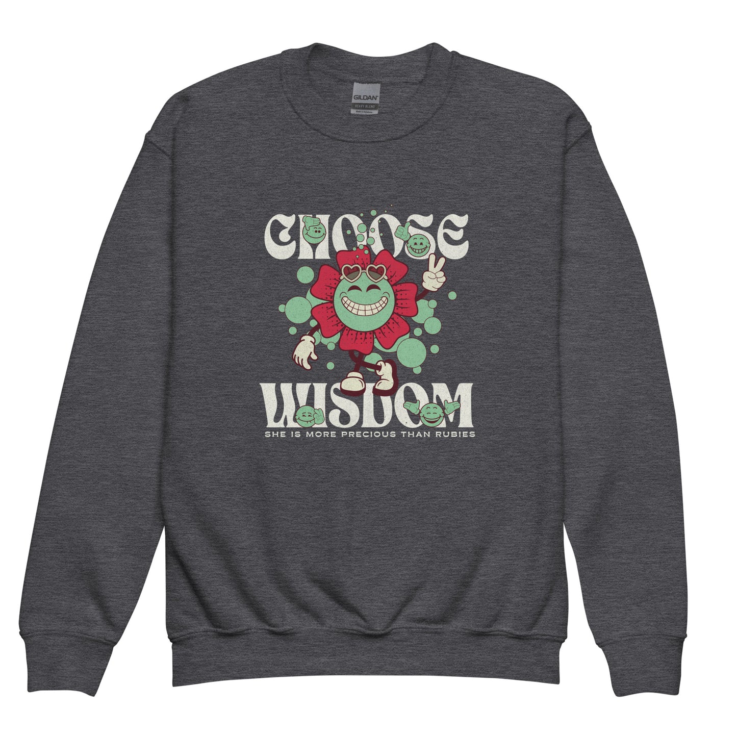 Choose Wisdom Youth Crew Neck Sweatshirt