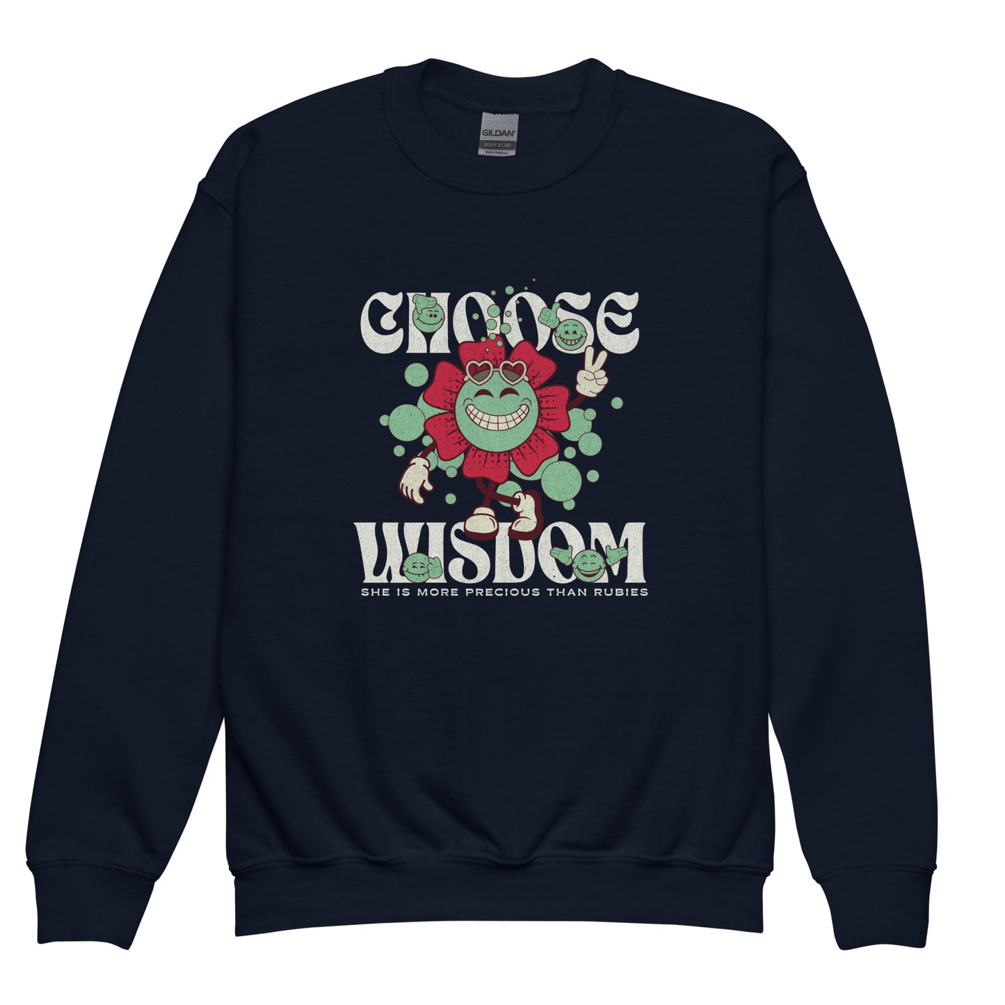 Choose Wisdom Youth Crew Neck Sweatshirt