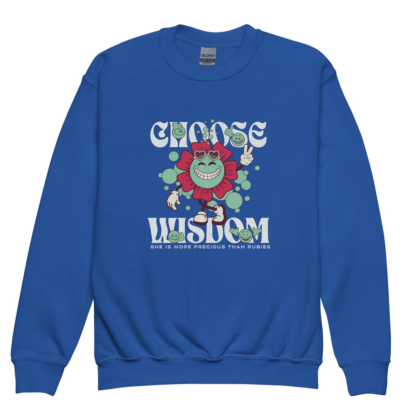 Choose Wisdom Youth Crew Neck Sweatshirt