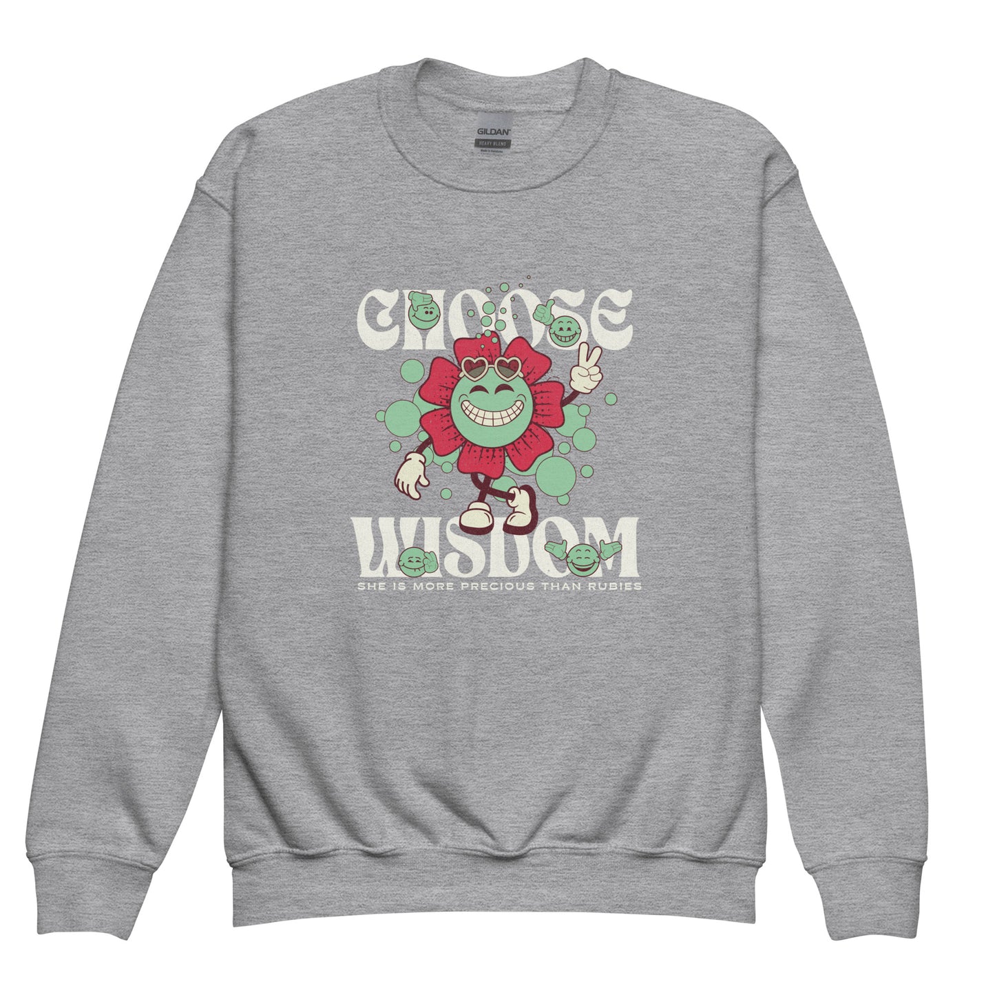 Choose Wisdom Youth Crew Neck Sweatshirt
