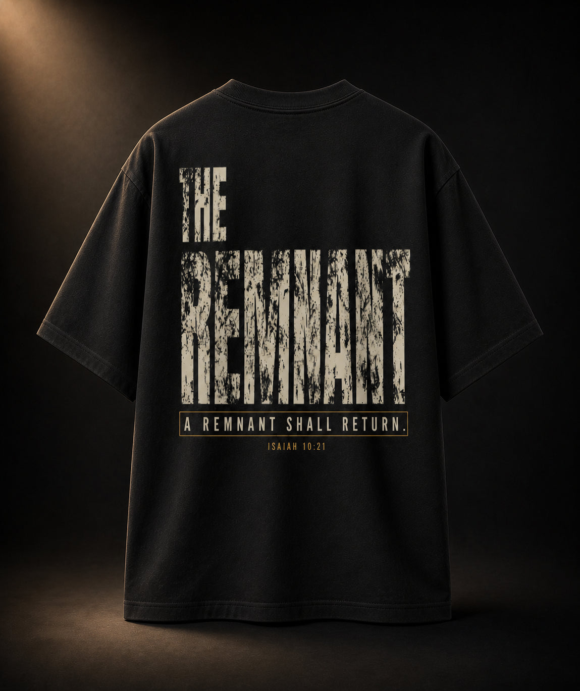 THE REMNANT Oversized Heavyweight Tee — Isaiah 10:21