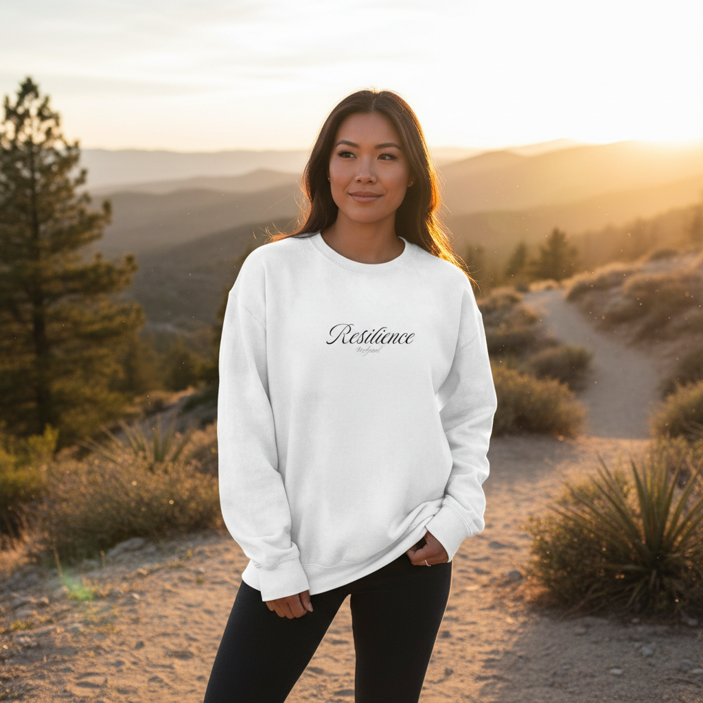 Resilience Undefeated Sweatshirt | Proverbs 24:16 Faith Apparel
