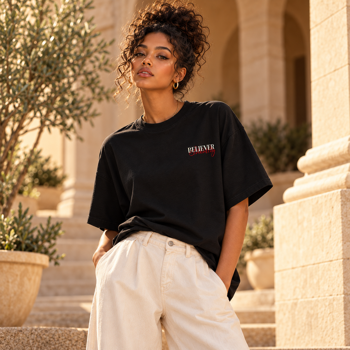 BELIEVER IDENTITY | Heavyweight Cotton T-Shirt