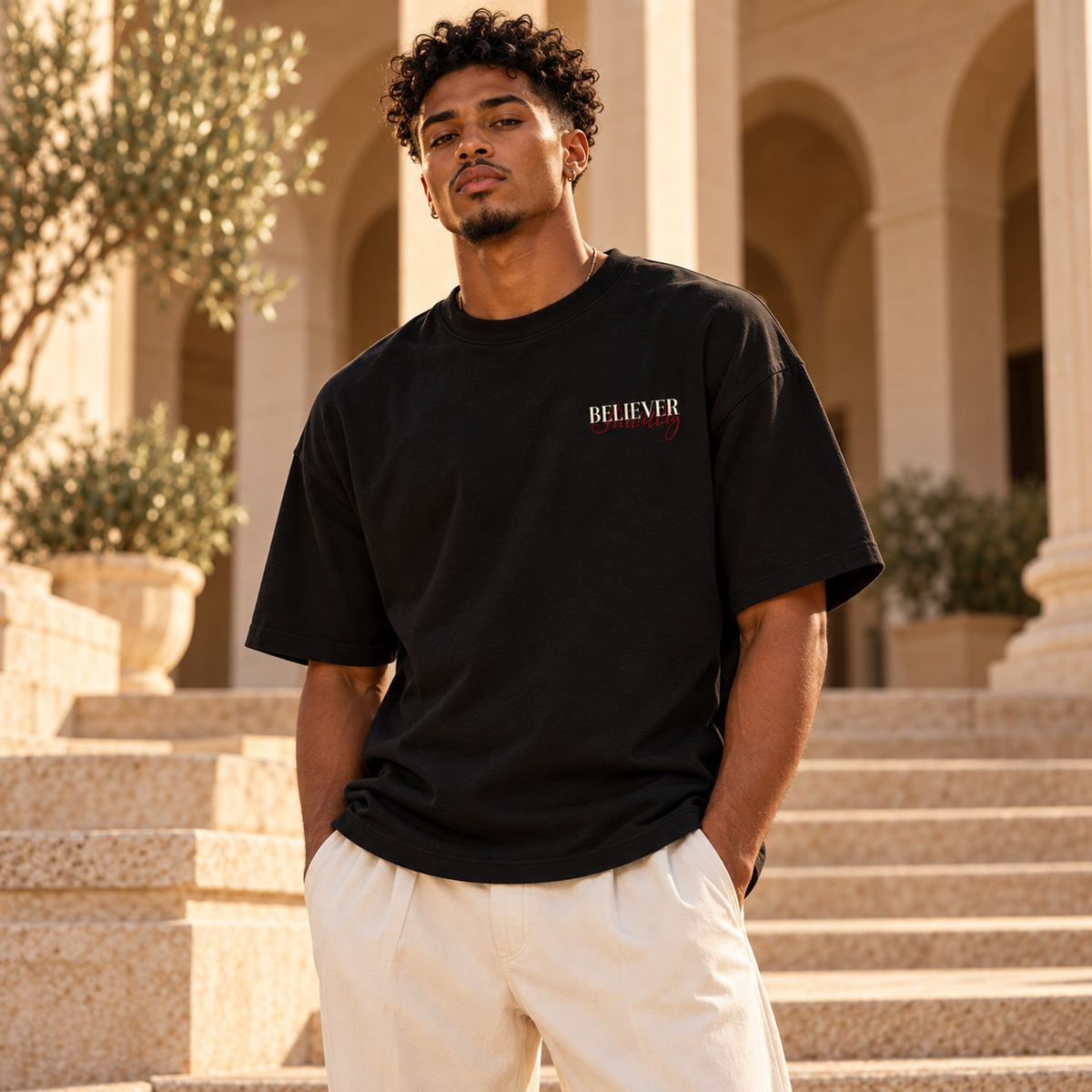 BELIEVER IDENTITY | Heavyweight Cotton T-Shirt