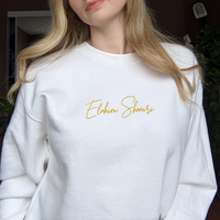 Elohim Shomri Embroidered Crew Neck Sweatshirt
