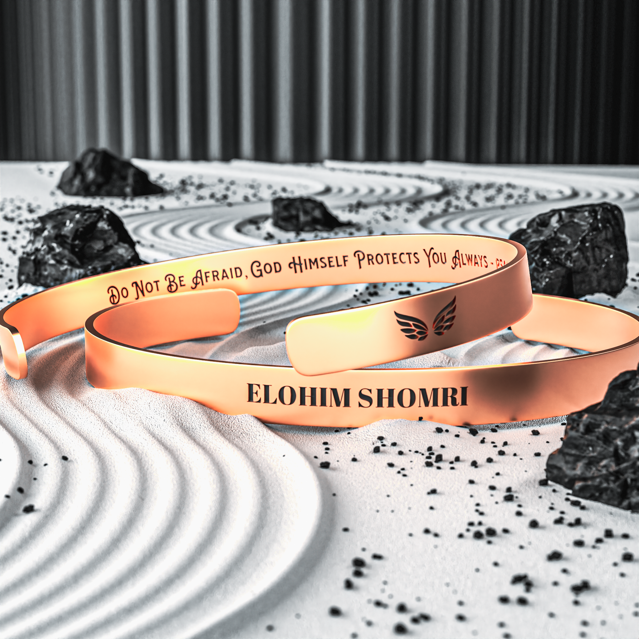 Elohim Shomri Luxury Cuff Bracelet | Gold, Silver, Rose Gold