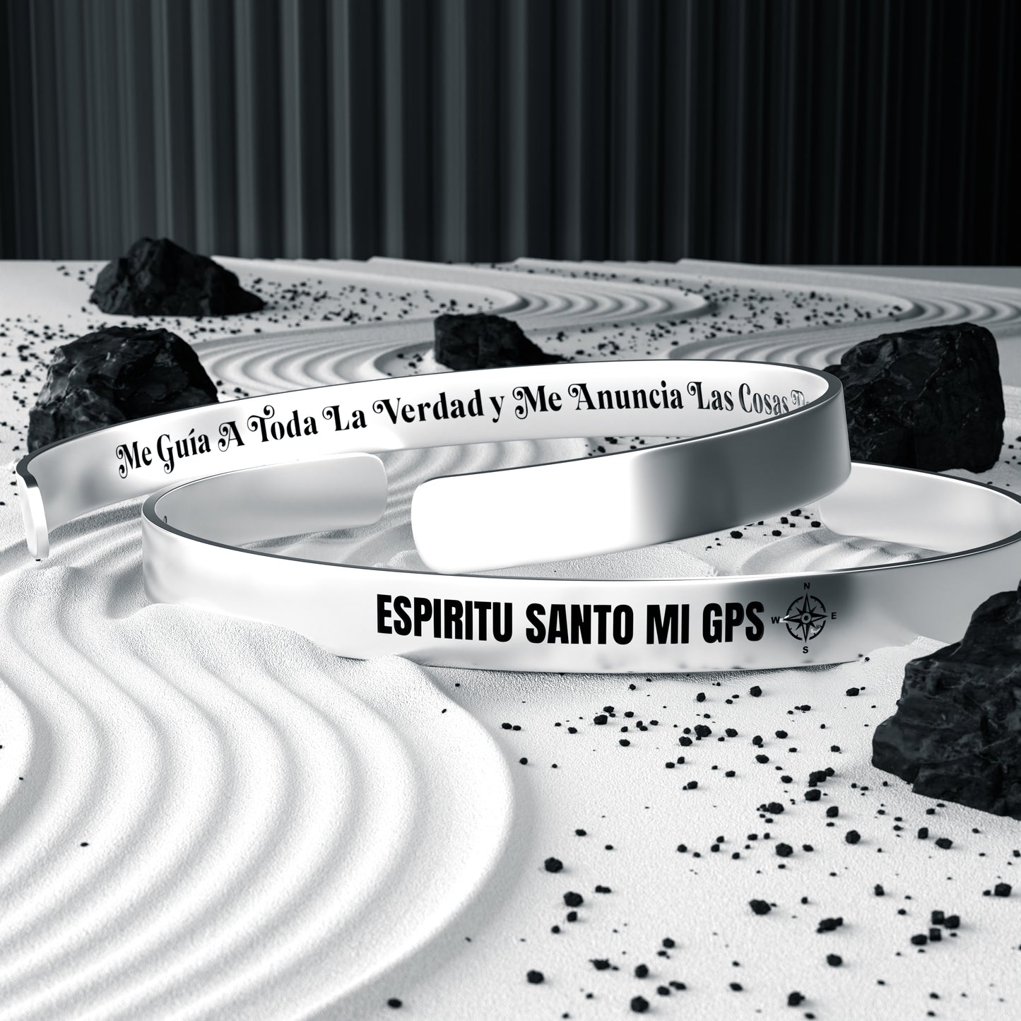 Espíritu Santo Mi GPS Luxury Cuff Bracelet | Gold, Silver, Rose Gold