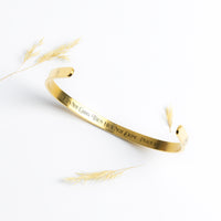 Joy Is Coming In The Morning Luxury Cuff Bracelet | Gold, Silver, Rose Gold