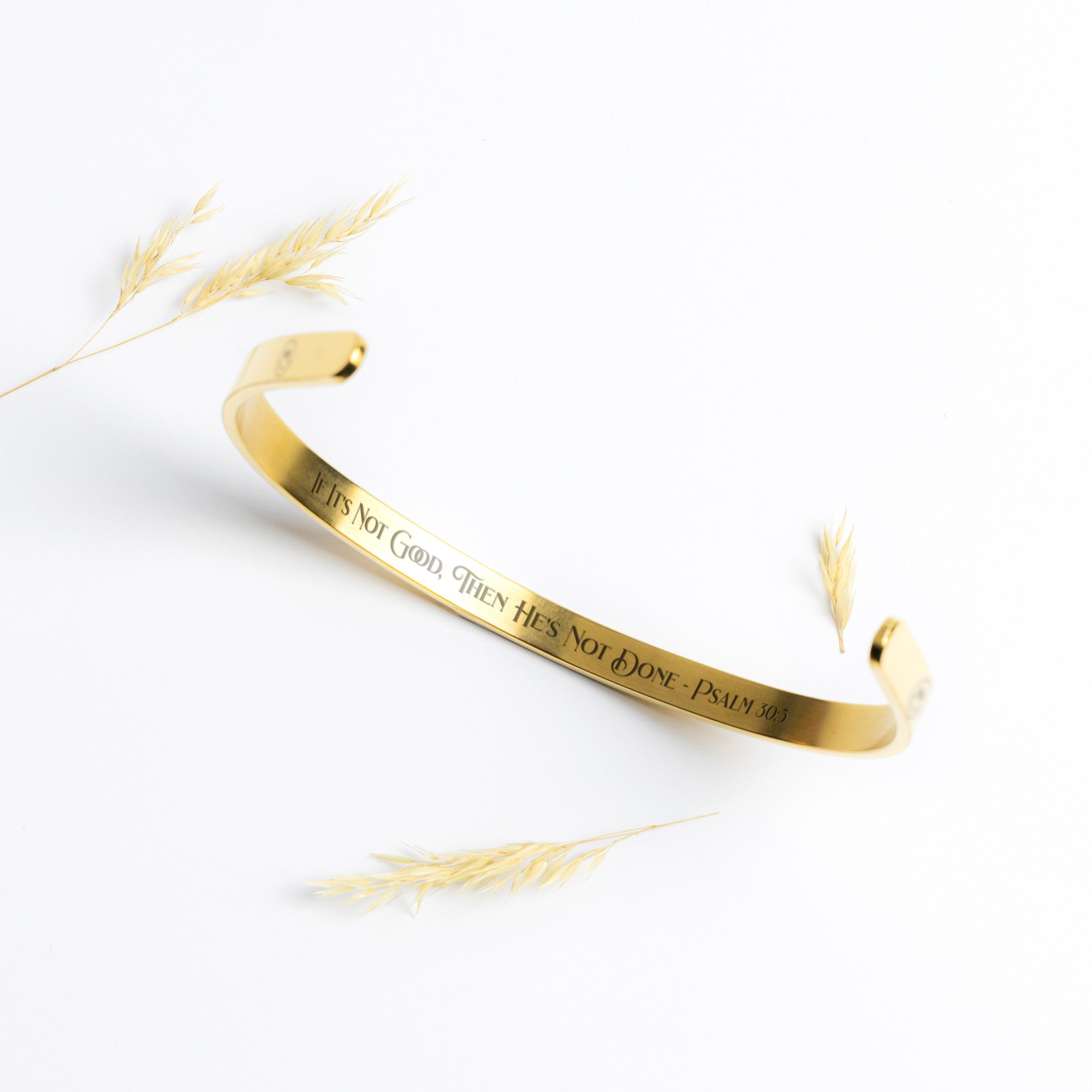 Joy Is Coming In The Morning Luxury Cuff Bracelet | Gold, Silver, Rose Gold
