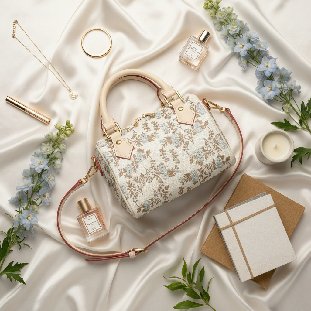 The Grace Crossbody| Elegant Floral Everyday Luxury Handbag