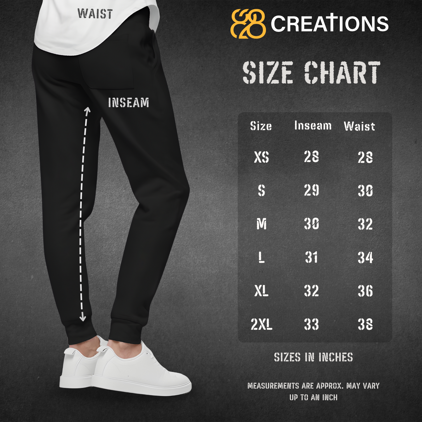 828 It's All Good Embroidered Sweatpants