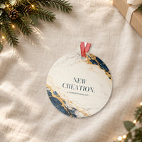 NEW CREATION. — 2 Corinthians 5:17 Metal Keepsake Ornament