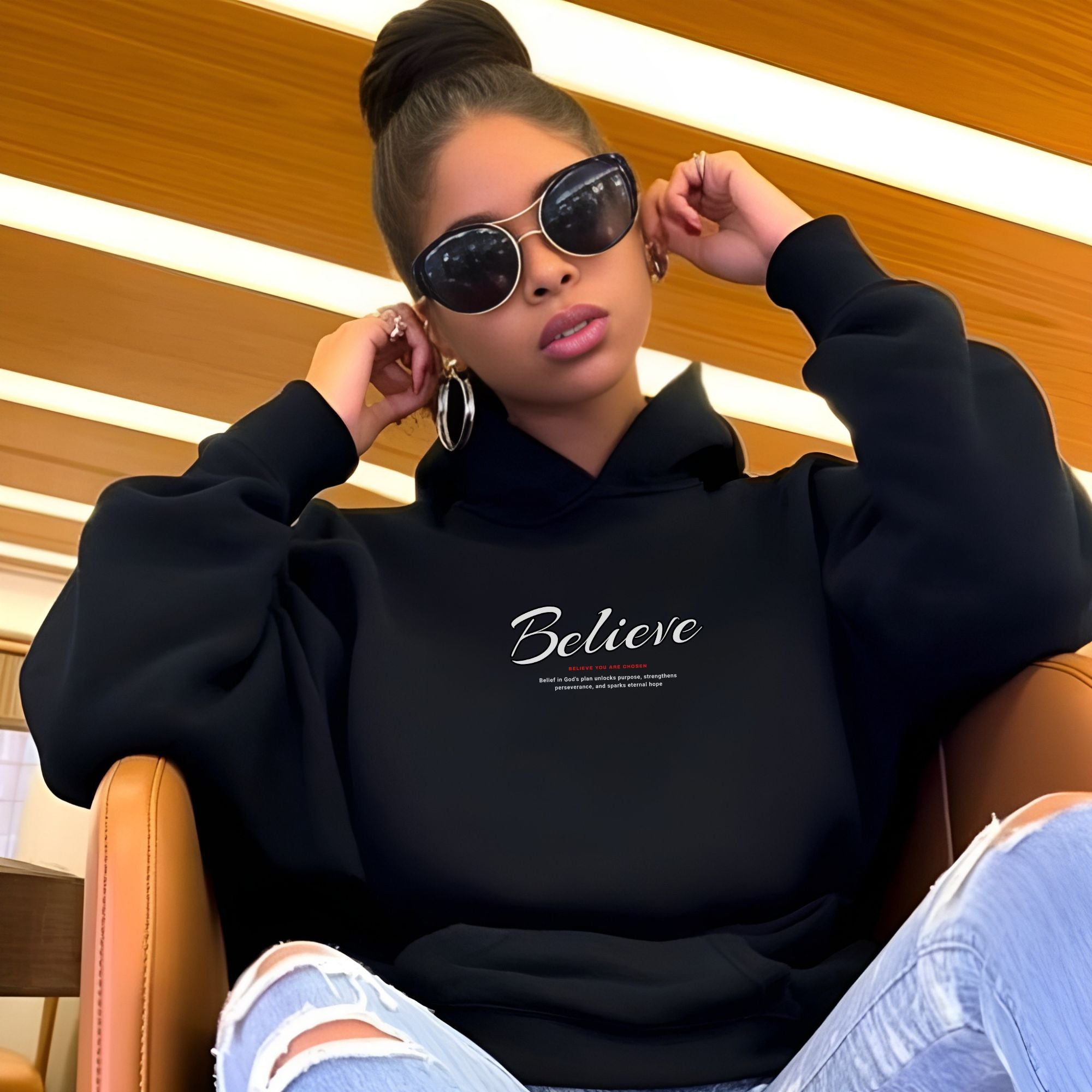 Believe Oversized Hoodie